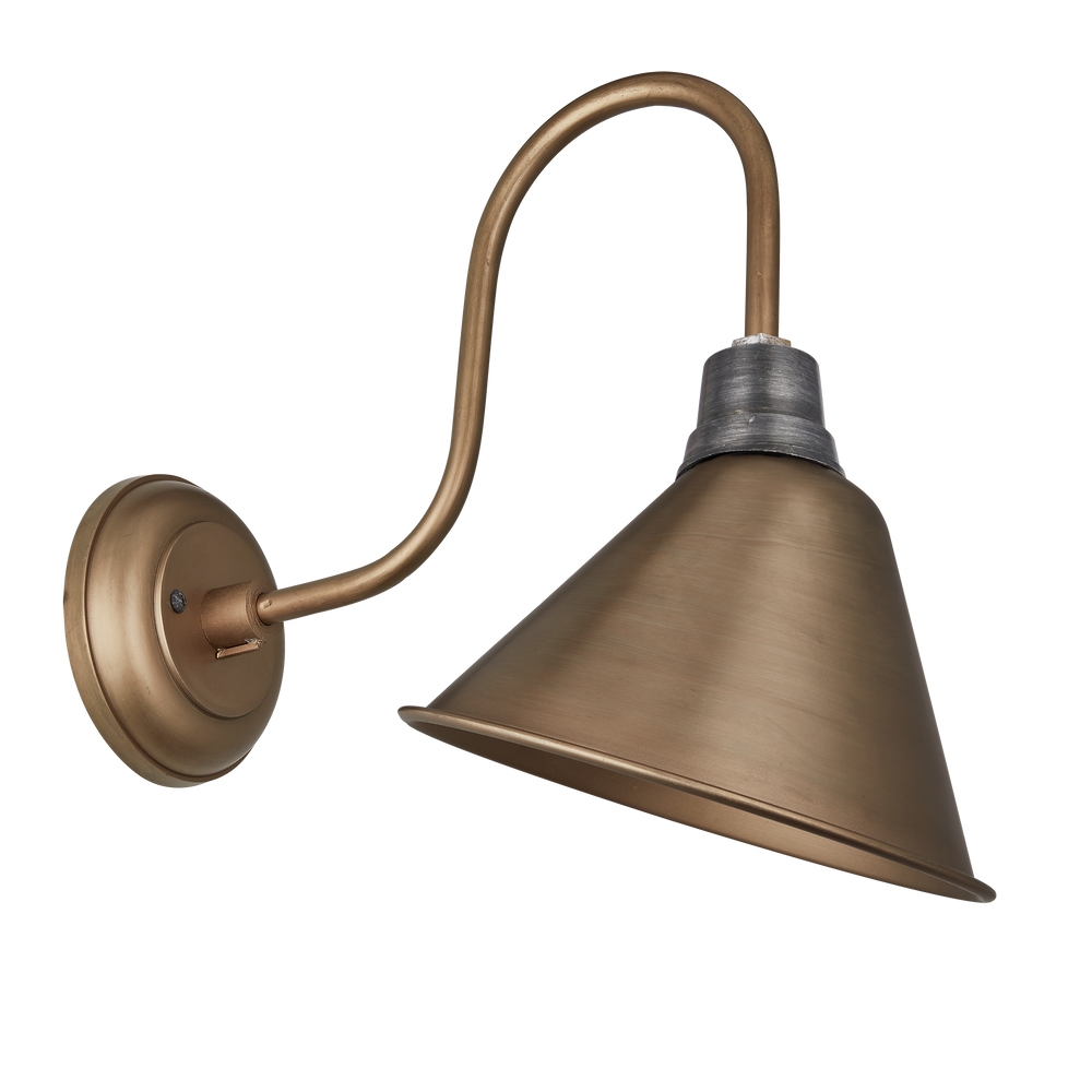 Appliques - Swan Neck Cone Wall Light - 8 Inch - INDUSTVILLE