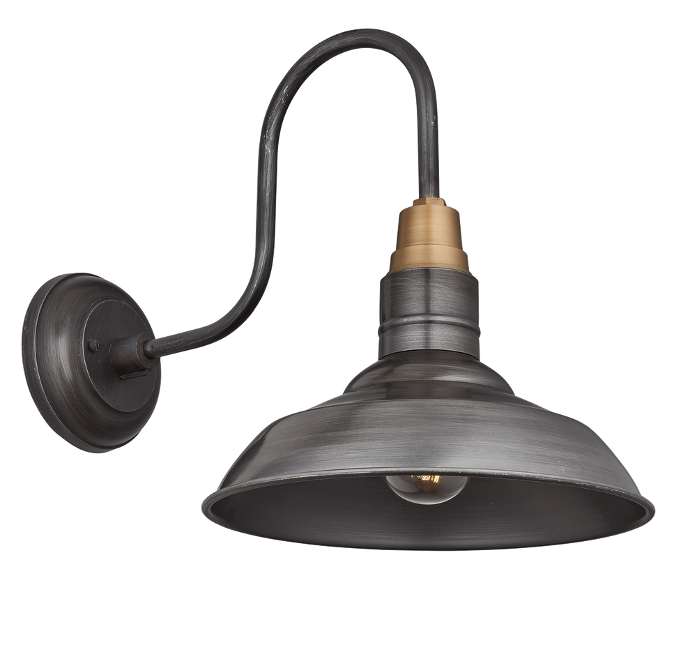 Wall lamps - Round Gooseneck Wall Light - 11 inches - INDUSTVILLE