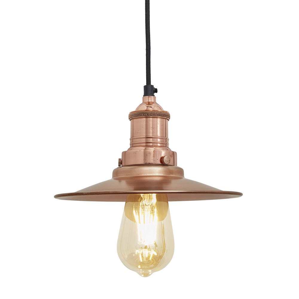 Hanging lights - Brooklyn flat pendant light - 8 inches - INDUSTVILLE