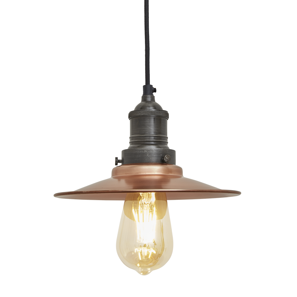 Hanging lights - Brooklyn flat pendant light - 8 inches - INDUSTVILLE
