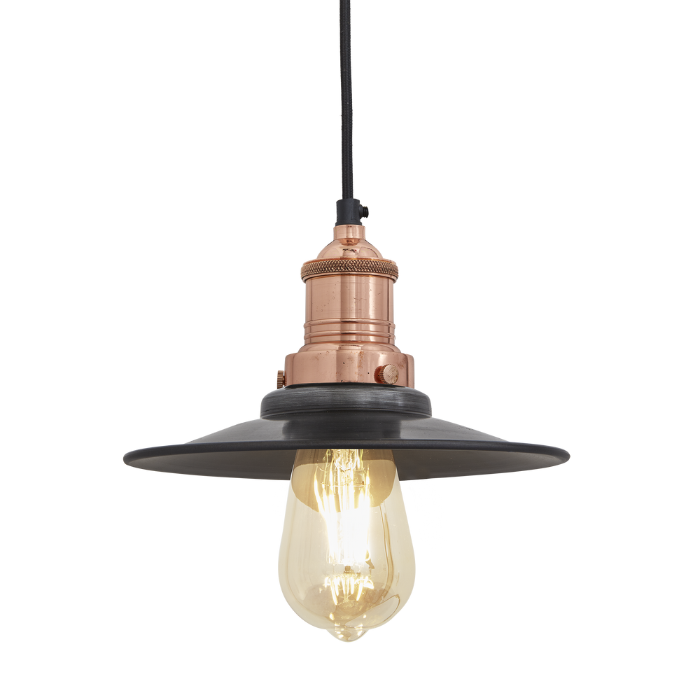 Hanging lights - Brooklyn flat pendant light - 8 inches - INDUSTVILLE