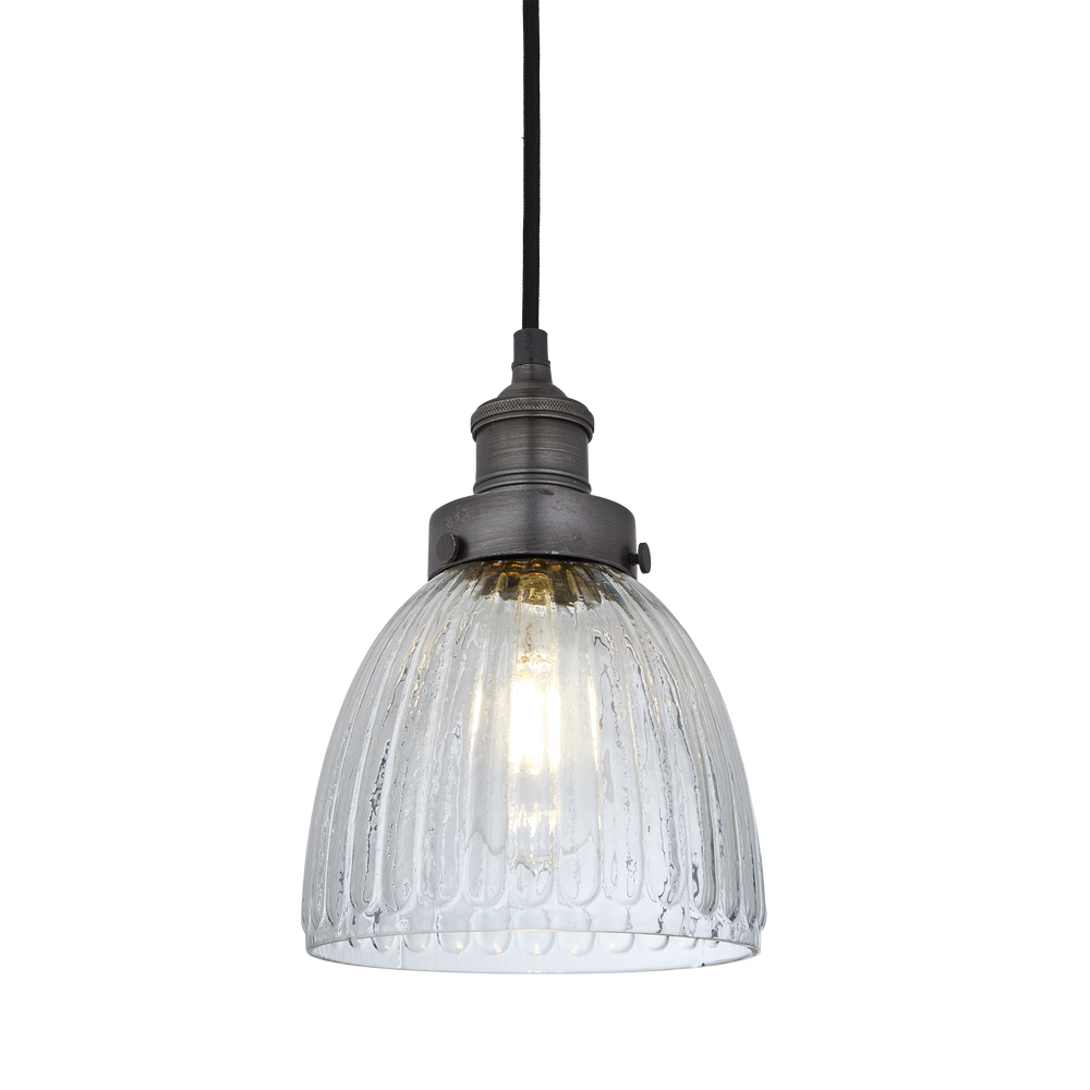 Hanging lights - Brooklyn Glass Cone Pendant - 7 Inch - INDUSTVILLE