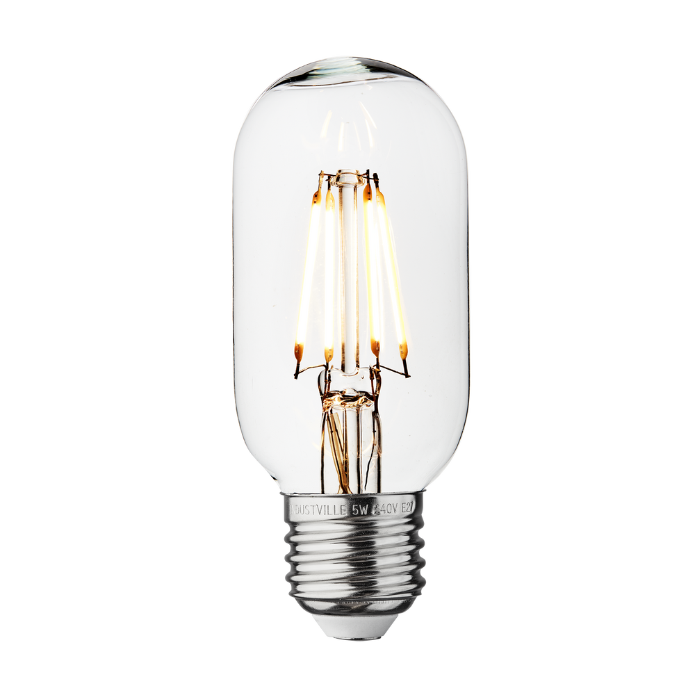 Lightbulbs for indoor lighting - Vintage LED Edison Bulb Old Filament Lamp - 5W E27 Tube T45 - INDUSTVILLE