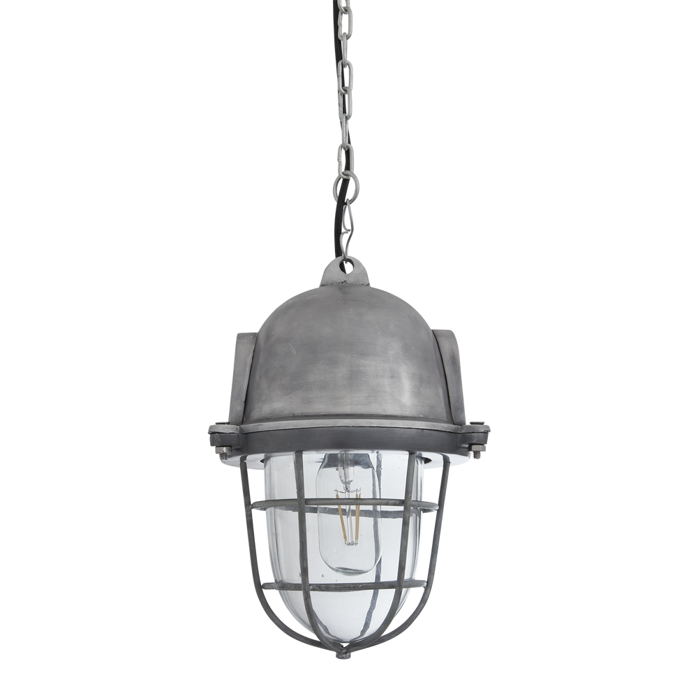 Hanging lights - Bulkhead Cage Pendant - 11 Inch - Gunmetal - INDUSTVILLE