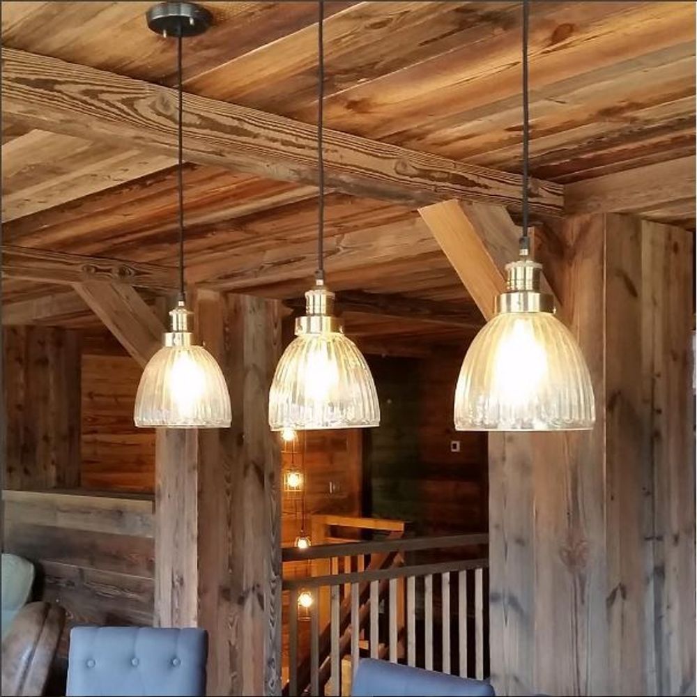 Hanging lights - Brooklyn Glass Cone Pendant - 7 Inch - INDUSTVILLE