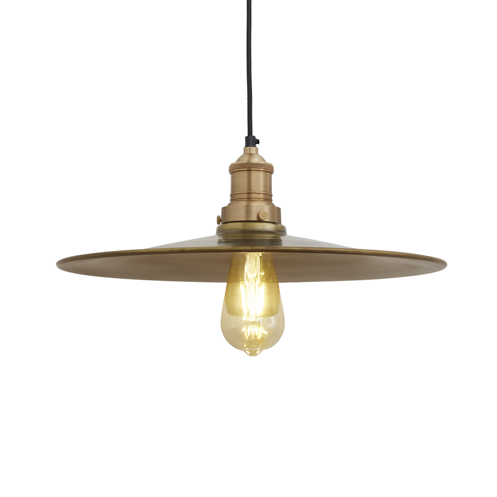 Suspensions - Brooklyn Flat Pendant - 15 Inch - INDUSTVILLE
