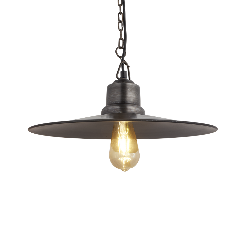Suspensions - Brooklyn Flat Pendant - 15 Inch - INDUSTVILLE