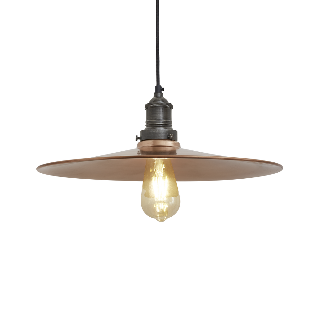 Suspensions - Brooklyn Flat Pendant - 15 Inch - INDUSTVILLE