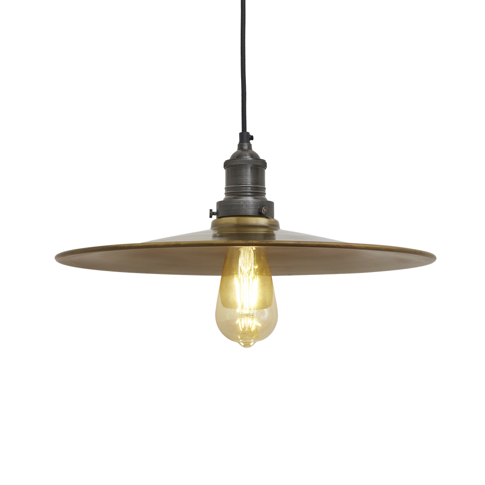 Suspensions - Brooklyn Flat Pendant - 15 Inch - INDUSTVILLE