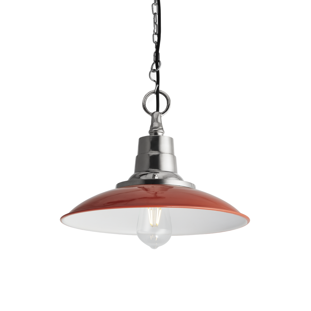 Suspensions - Retro Enamel Pendant - 14 Inch - INDUSTVILLE