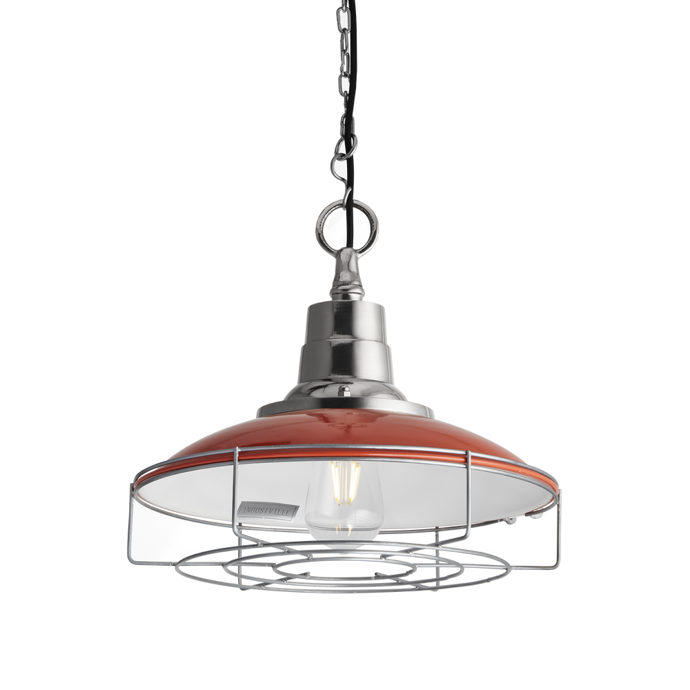 Suspensions - Retro Enamel Pendant - 14 Inch - INDUSTVILLE