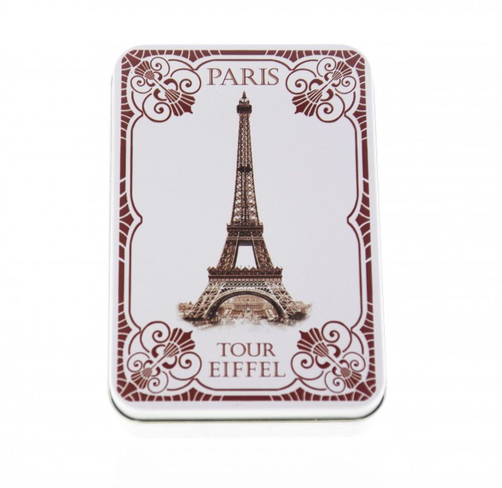 Savons - Boîte Métal Savon Invité 6x25g TOUR EIFFEL 1900 - LE BLANC