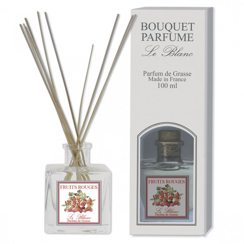 Parfums d'intérieur - Diffuseur Bouquet Parfumé FRUITS ROUGES 100ml - LE BLANC