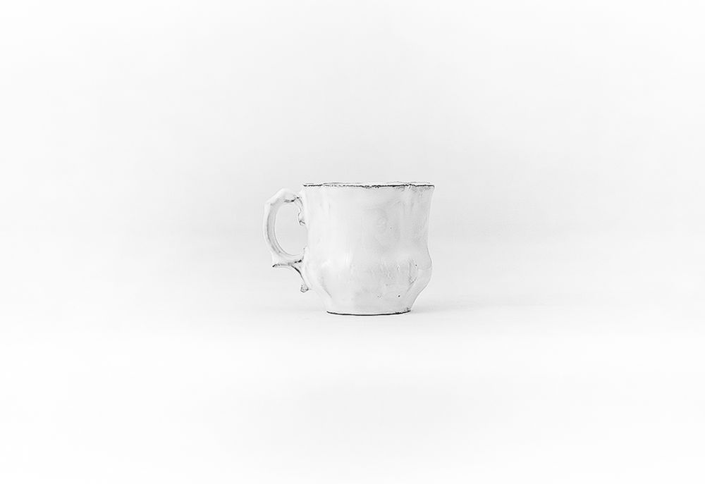 Céramique - Mini tasse à expresso avec anse Marie-Antoinette. - CARRON PARIS