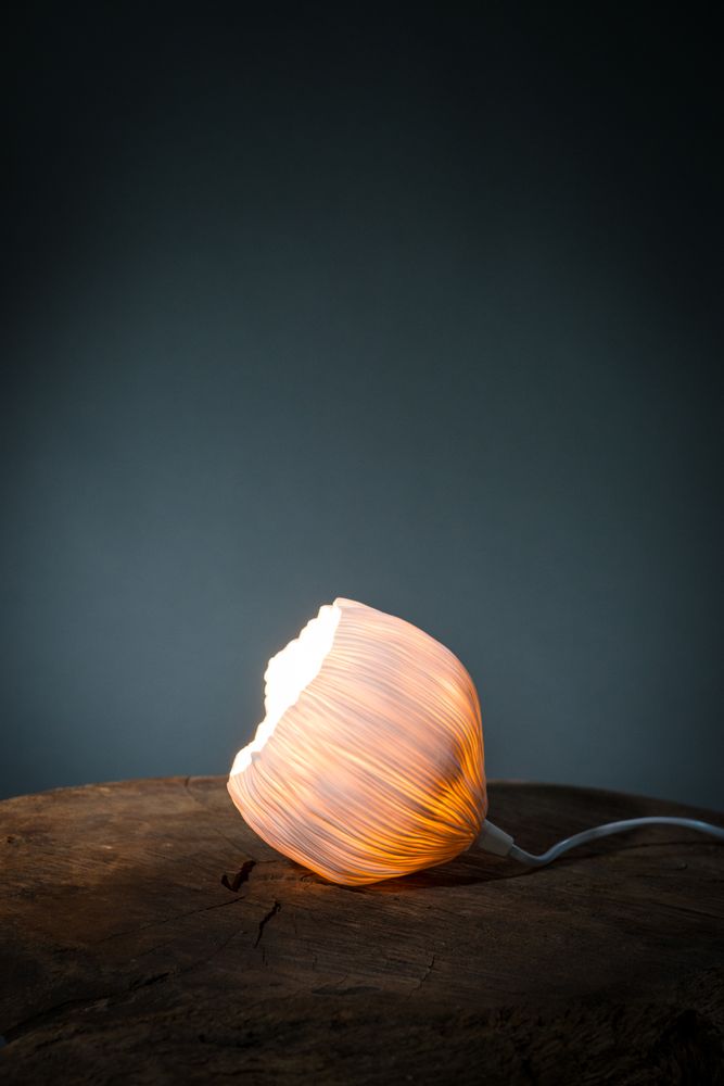Céramique - Lampe à poser Luna et Chrysalis - ATELIER SUR LA RIVIERE - SYLVAIN FEZZOLI