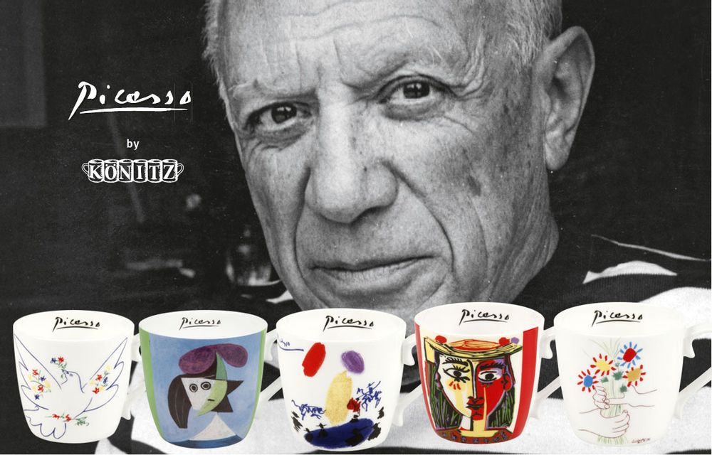 Tasses et mugs - Tasses Picasso oeuvre sur tasse en porcelaine fine - KÖNITZ