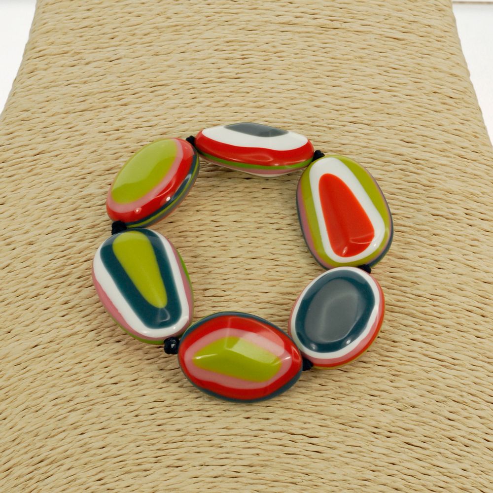 Bijoux - Bracelet résine multicolore - MERVEILLES DU MONDE