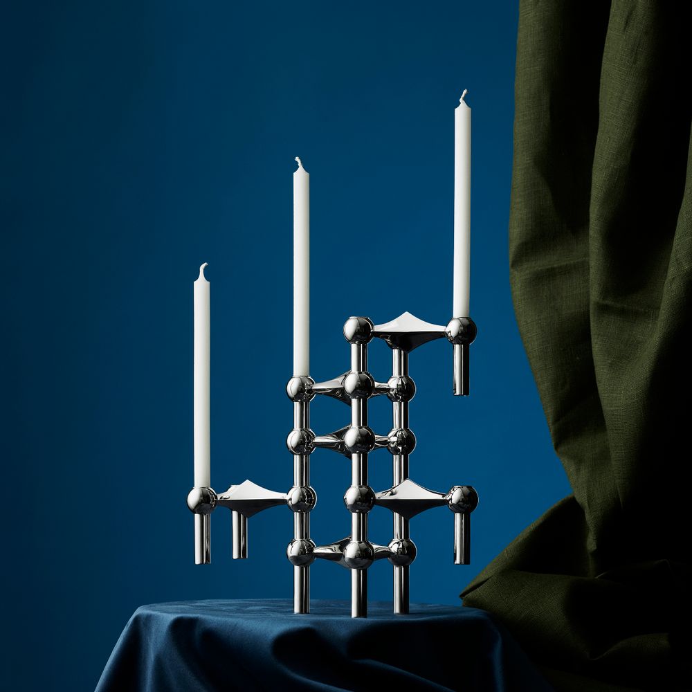 Objets design - STOFF Nagel® Bougeoir Chrome - STOFF NAGEL®