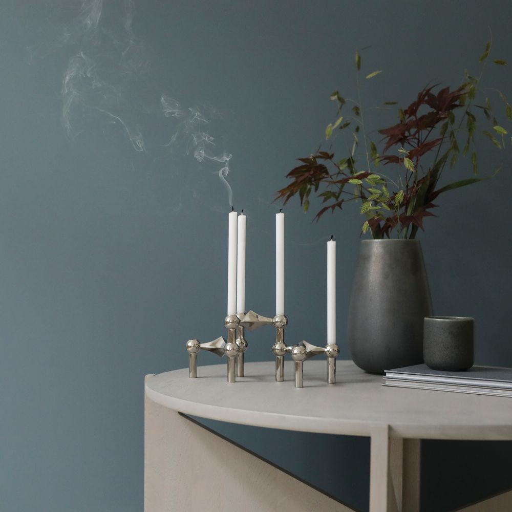 Objets design - STOFF Nagel® Bougeoir Chrome - STOFF NAGEL®