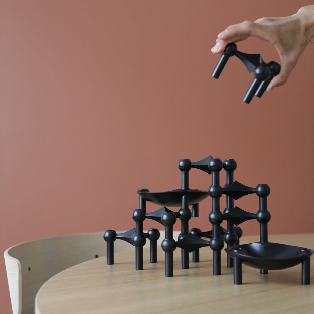 Objets design - STOFF Nagel® Bougeoir Noir Matte - STOFF NAGEL®