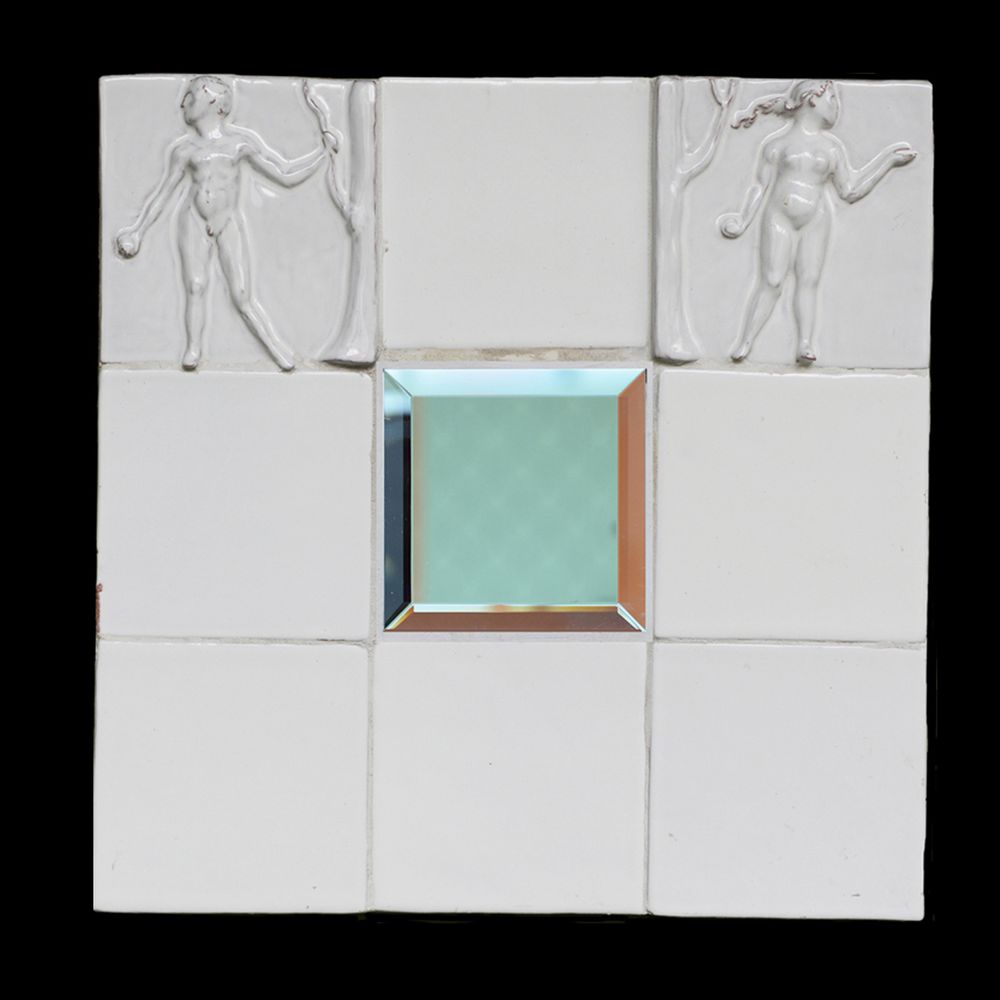 Miroirs - Miroir en verre et fer forgé. - EMERY&CIE