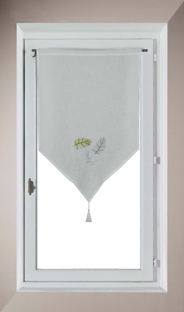 Curtains and window coverings - “Leaves” Embroidered Glass Curtain - IPC DECO DELL'ARTE