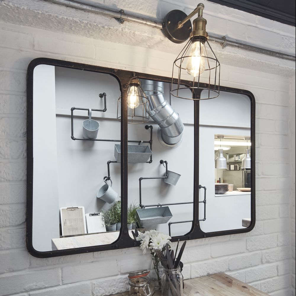 Appliques - Applique murale Brooklyn Wire Cage - 6 pouces - Cône - INDUSTVILLE