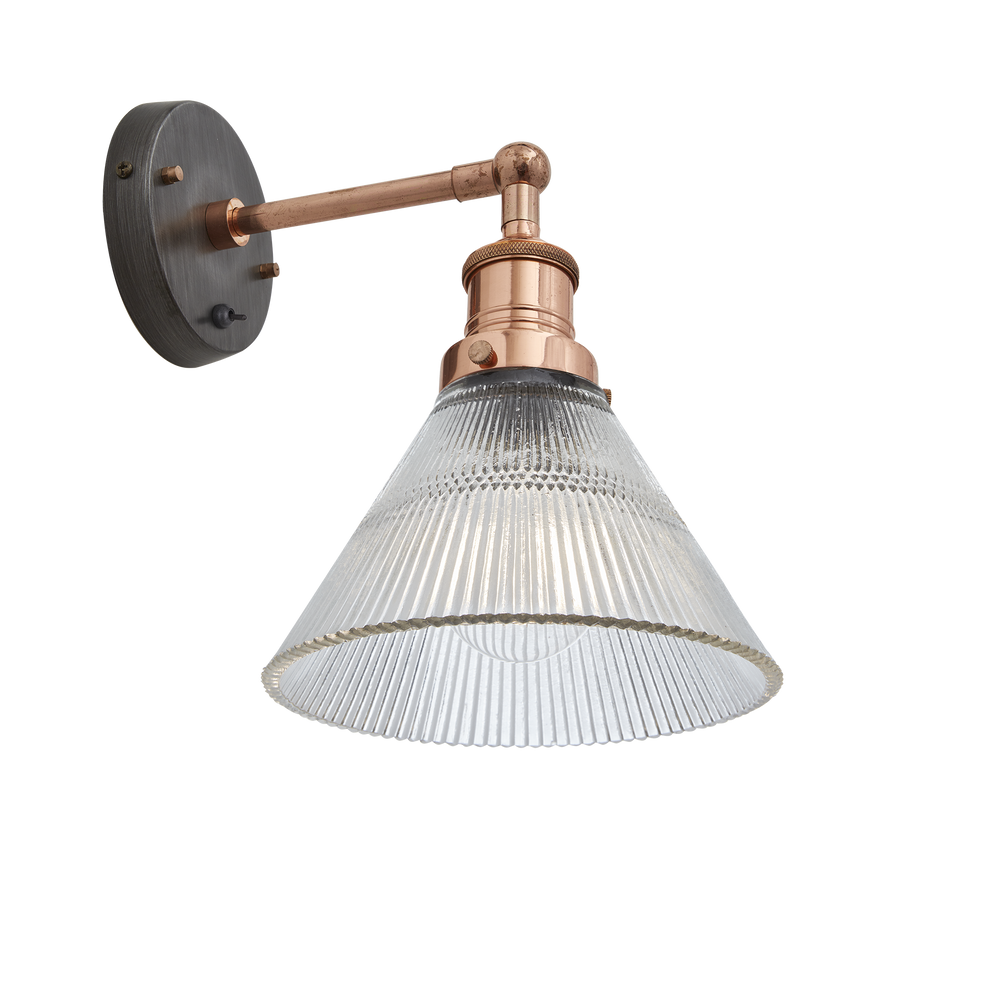 Wall lamps - Brooklyn Glass Funnel Wall Light - 7 inches - INDUSTVILLE
