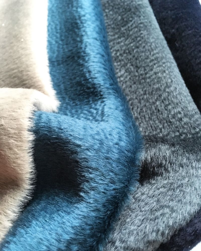 Decorative objects - Baby Alpaca Boga fabric - Curtains, armchairs, plaids and cushions. - INATA