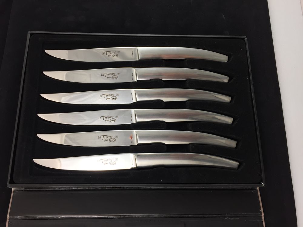 Couteaux - Coffret de 6 couteaux de table LE THIERS par LOCAU en cep de vigne - COUTELLERIE LOCAU