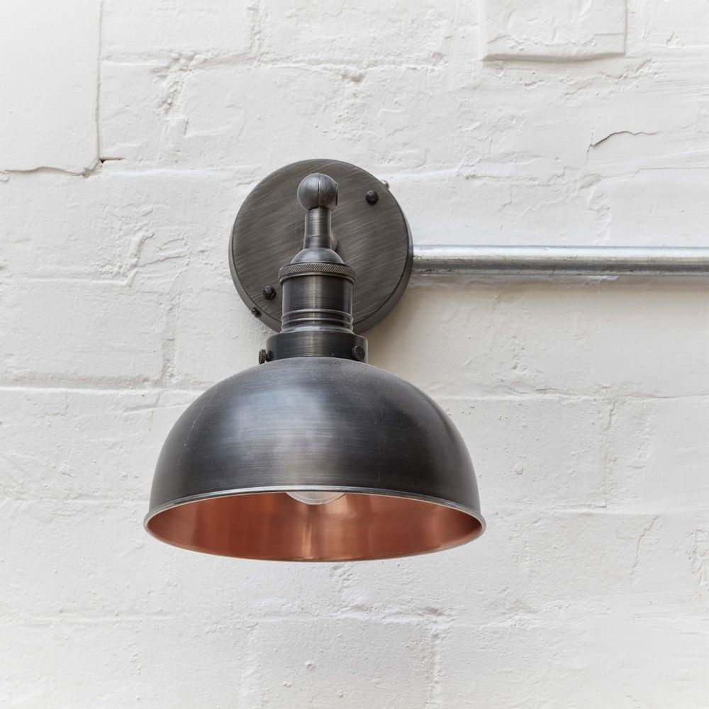 Wall lamps - Brooklyn Dome Wall Light - 8 Inch - INDUSTVILLE