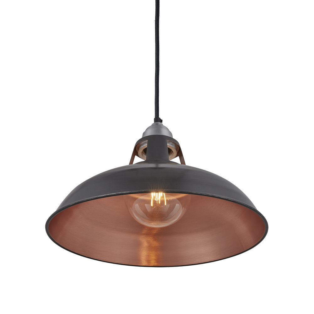 Suspensions - Old Factory Slotted Pendant - 15 Inch - INDUSTVILLE