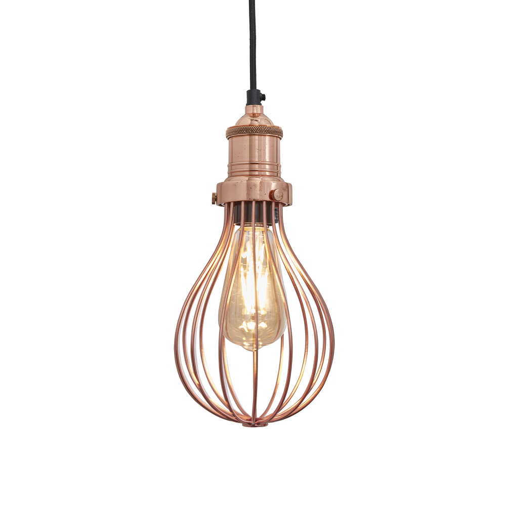 Suspensions - Brooklyn Balloon Cage Pendant - 6 Inch - INDUSTVILLE
