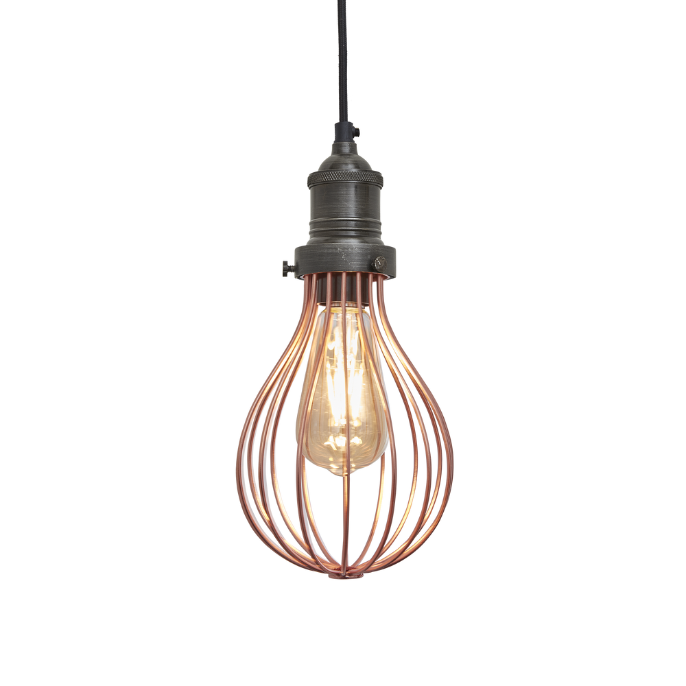 Suspensions - Brooklyn Balloon Cage Pendant - 6 Inch - INDUSTVILLE
