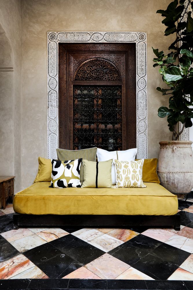 Coussins - Coussin en soie bio Maya - sable - PALAIS