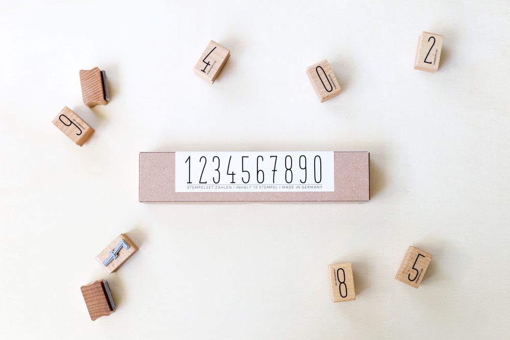 Papeterie bureau - Set de Tampons - PERLENFISCHER DESIGN