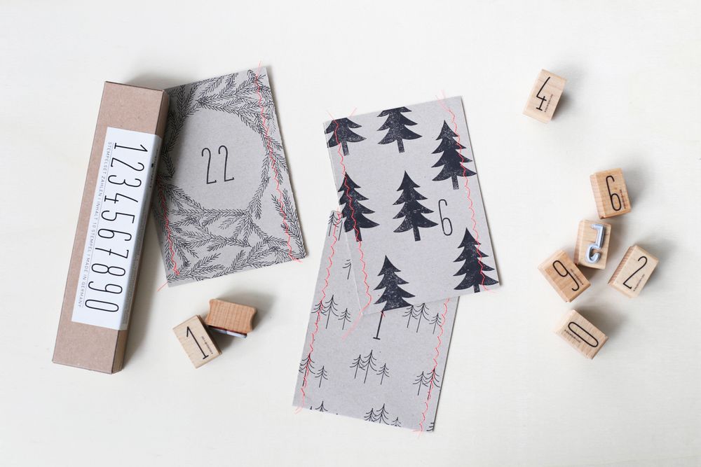 Papeterie bureau - Set de Tampons - PERLENFISCHER DESIGN