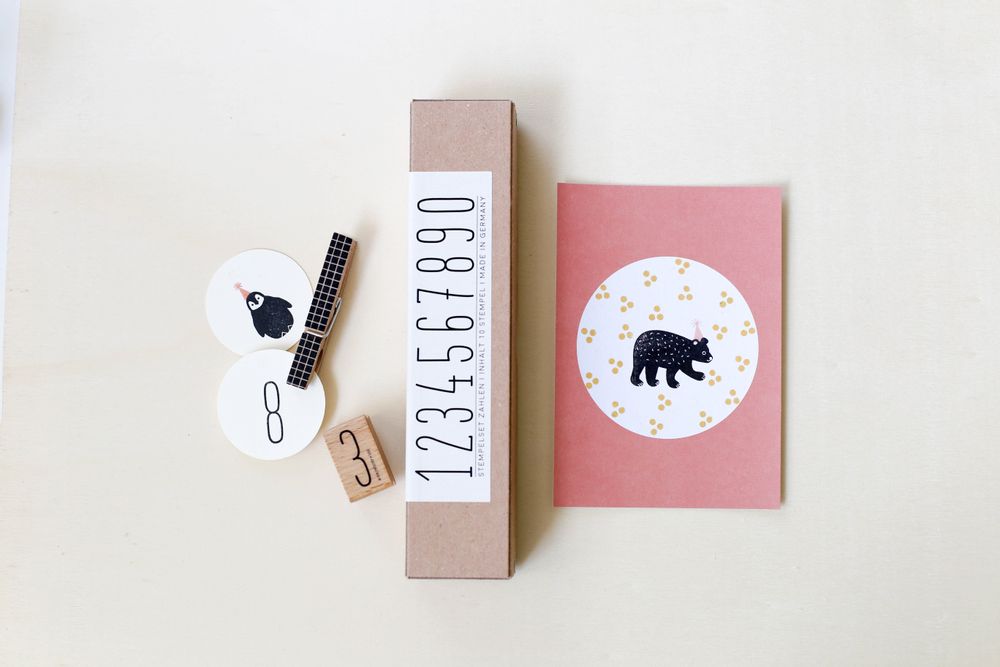 Papeterie bureau - Set de Tampons - PERLENFISCHER DESIGN