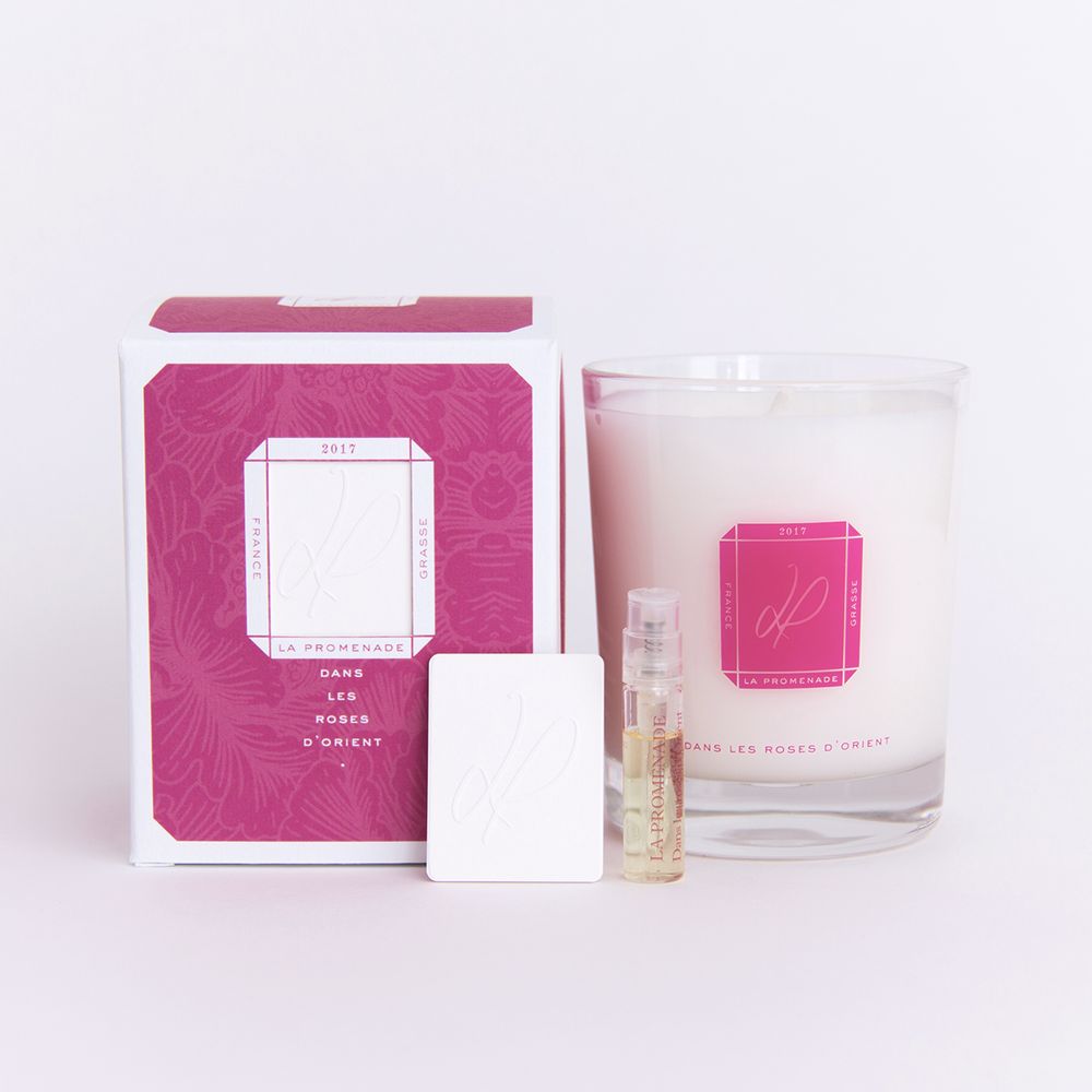 Candles - Dans les roses d'Orient (natural wax) - LA PROMENADE