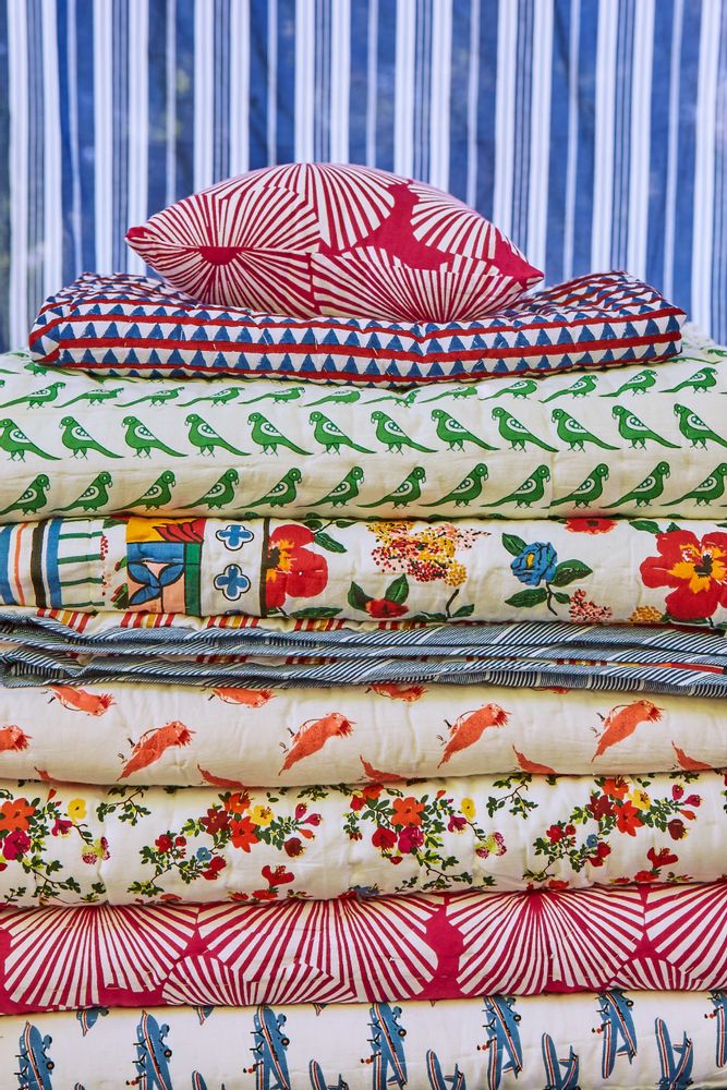 Bed linens - Reversible quilted blanket - LUCAS DU TERTRE
