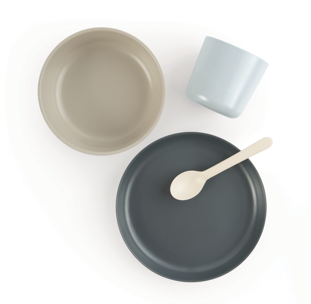 Assiettes au quotidien - Coffret repas Enfant en fibre de bambou éco-responsable - EKOBO