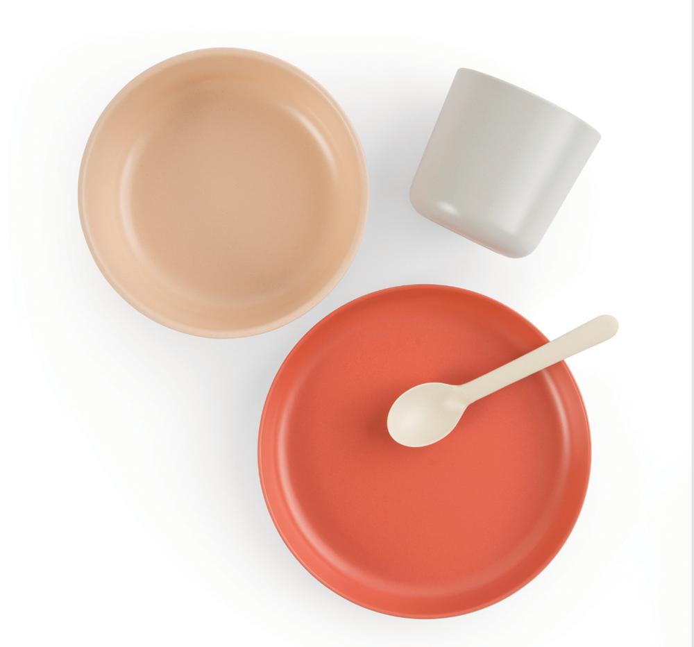Assiettes au quotidien - Coffret repas Enfant en fibre de bambou éco-responsable - EKOBO