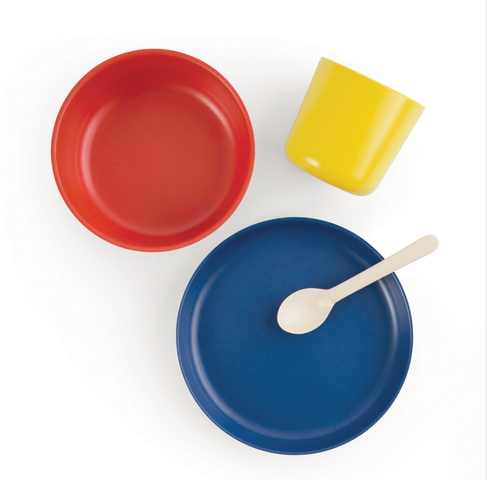 Assiettes au quotidien - Coffret repas Enfant en fibre de bambou éco-responsable - EKOBO