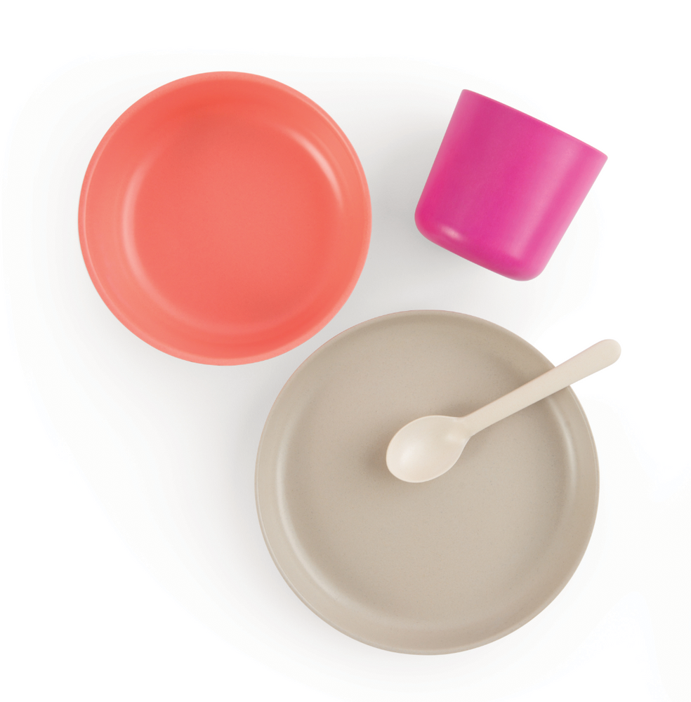 Assiettes au quotidien - Coffret repas Enfant en fibre de bambou éco-responsable - EKOBO