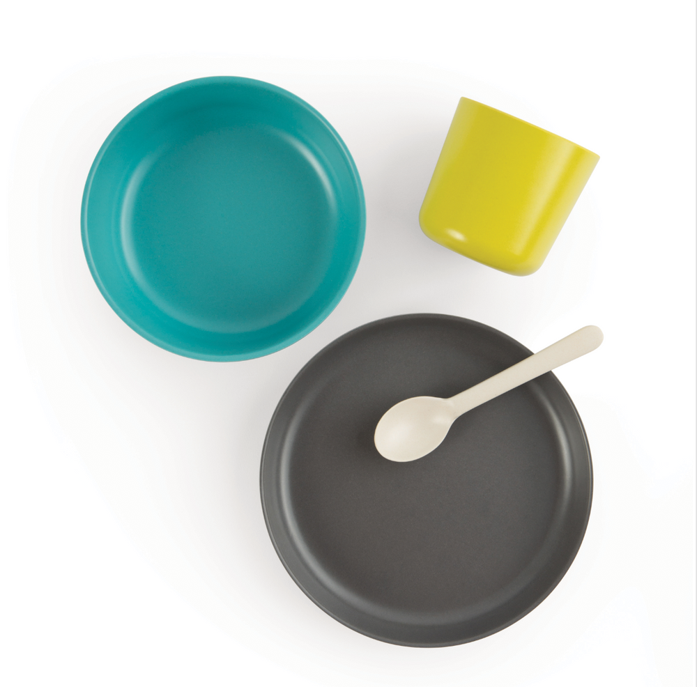 Assiettes au quotidien - Coffret repas Enfant en fibre de bambou éco-responsable - EKOBO