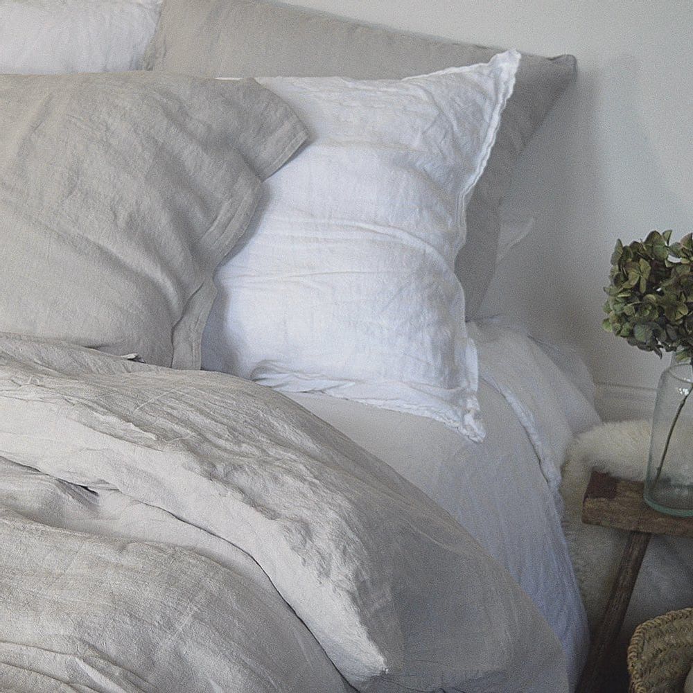 Bed linens - HOUSSE DE COUETTE LIN LAVÉ MADE IN FRANCE  - LA DRAPERIE FRANÇAISE
