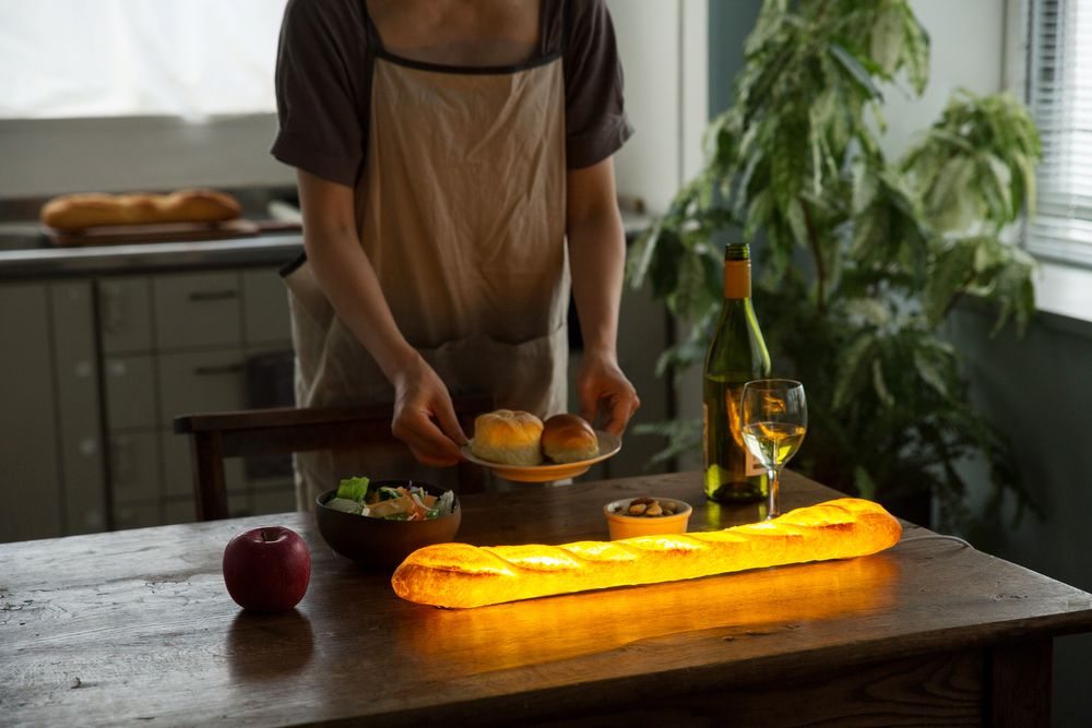 Objets déco enfant - PAMPSHADE -baguette bread lamp- - PAMPSHADE BY YUKIKO MORITA