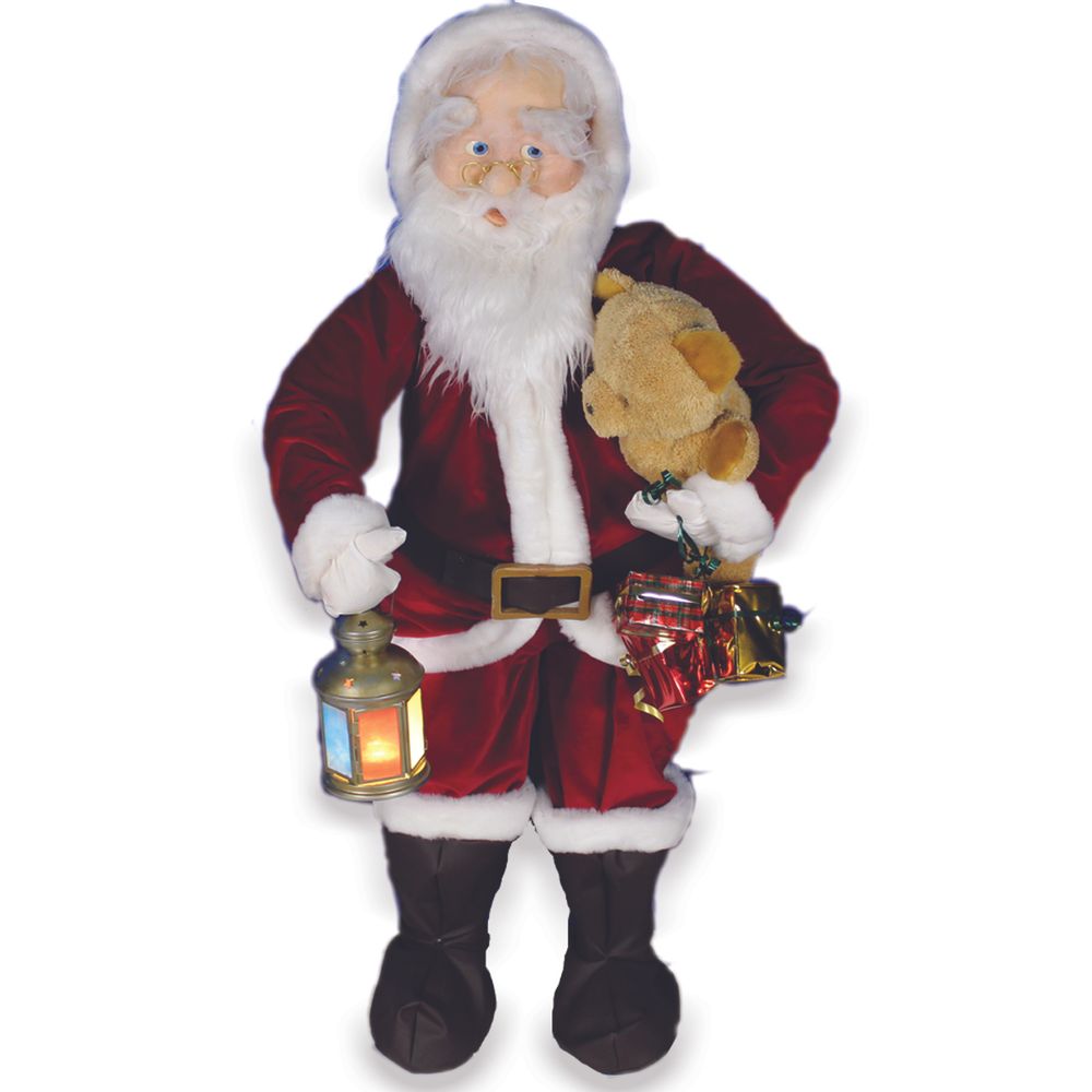 Guirlandes et boules de Noël - Père Noel Automate debout 130 cm - GEPTO AUTOMATES