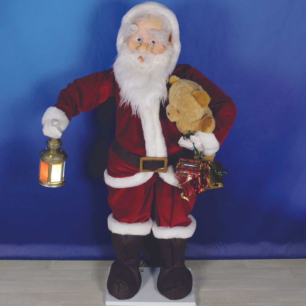 Guirlandes et boules de Noël - Père Noel Automate debout 130 cm - GEPTO AUTOMATES