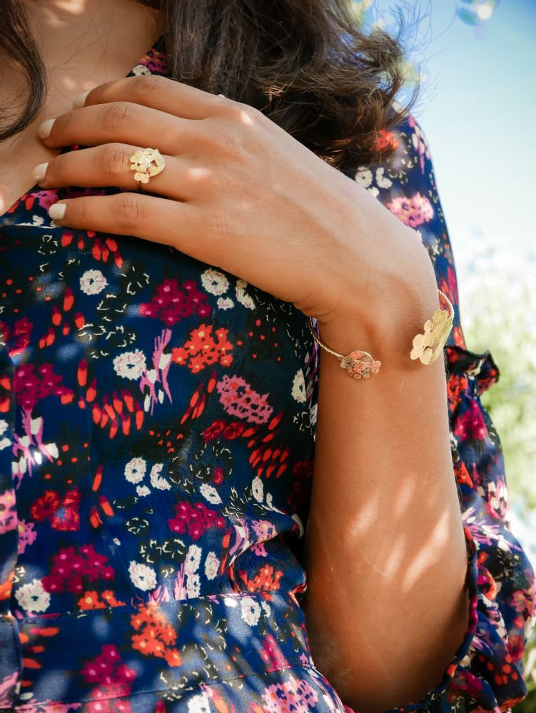 Bijoux - Bague fleur Mimosa - JOUR DE MISTRAL